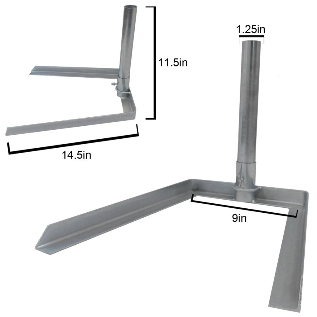15ft Windless Banner Flag Pole & Tire Base 6 Piece Kit - Flags Importer