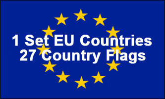 2x3ft Set of 27 EU Flags