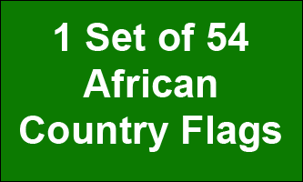 2x3ft Set of 54 African Flags