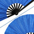 Glitter Royal Blue X-Large Hand Fan