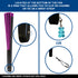 Glitter Purple X-Large Hand Fan