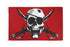 Crimson Pirate Flag 4x6ft Poly - Flags Importer