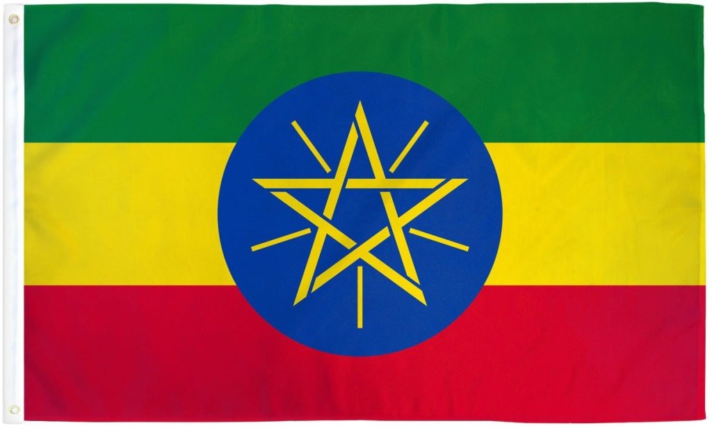 Ethiopia (Star) 3x5ft DuraFlag - Flags Importer