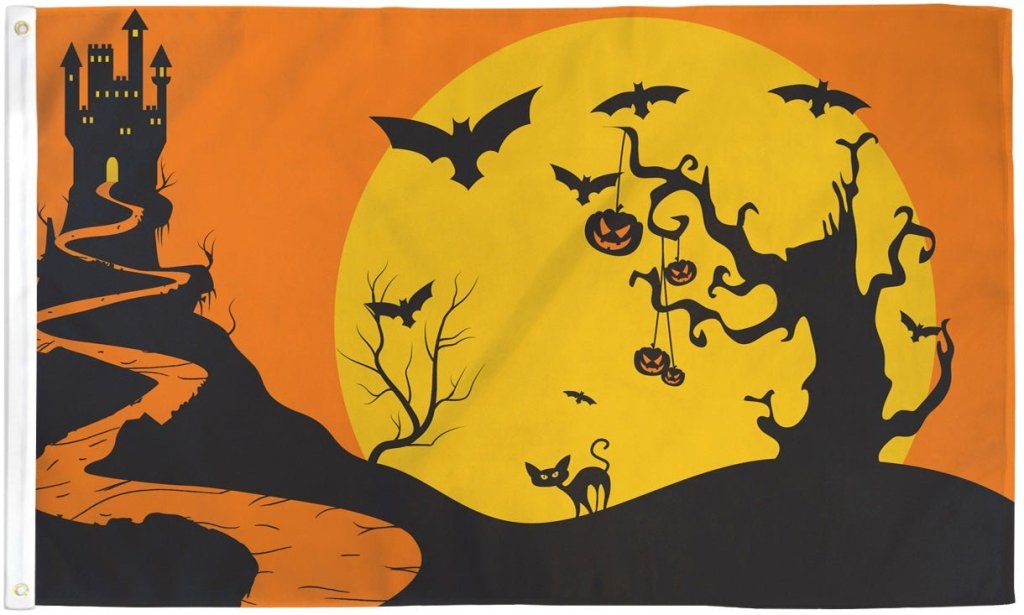 Halloween Night Flag 3x5ft Poly - Flags Importer