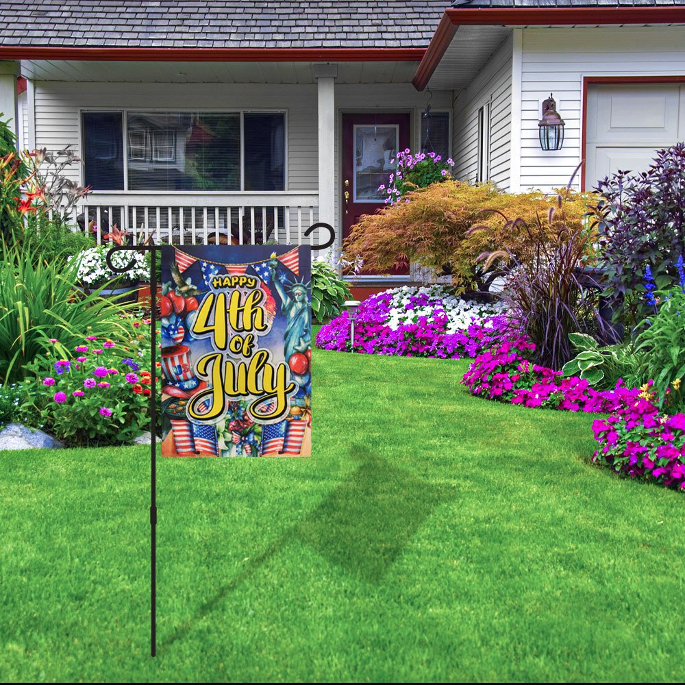H&G Studios Happy 4th of July (Party) 12x18in Garden Flag - Flags Importer