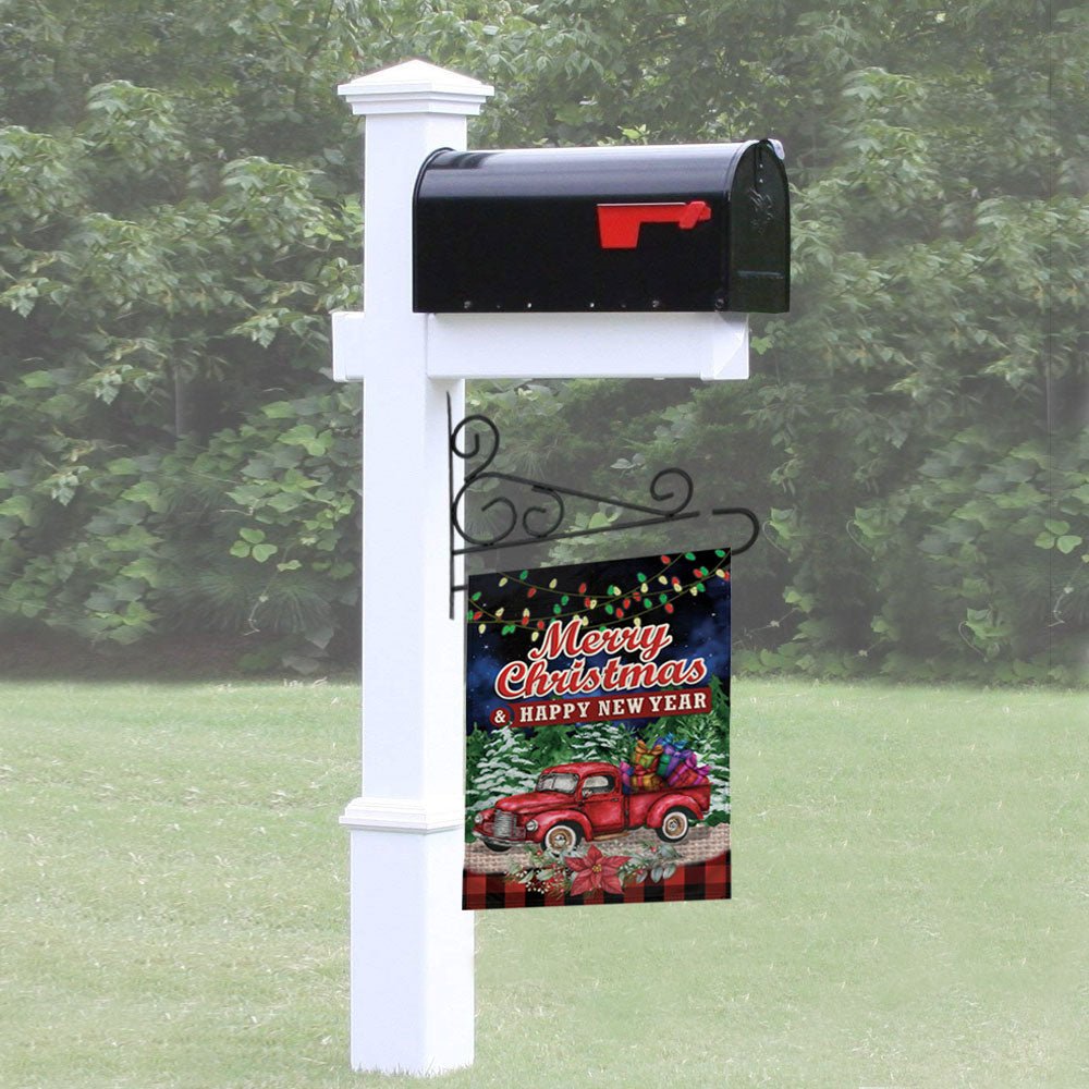 H&G Studios Merry Christmas (Red Truck) 12x18in Garden Flag - Flags Importer