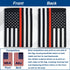 H&G Studios Thin Red Line 12x18in Garden Flag - Flags Importer