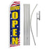 Now Open (Patriotic) Super Flag & Pole Kit - Flags Importer