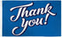 Thank You! (Blue) Flag 3x5ft Poly - Flags Importer
